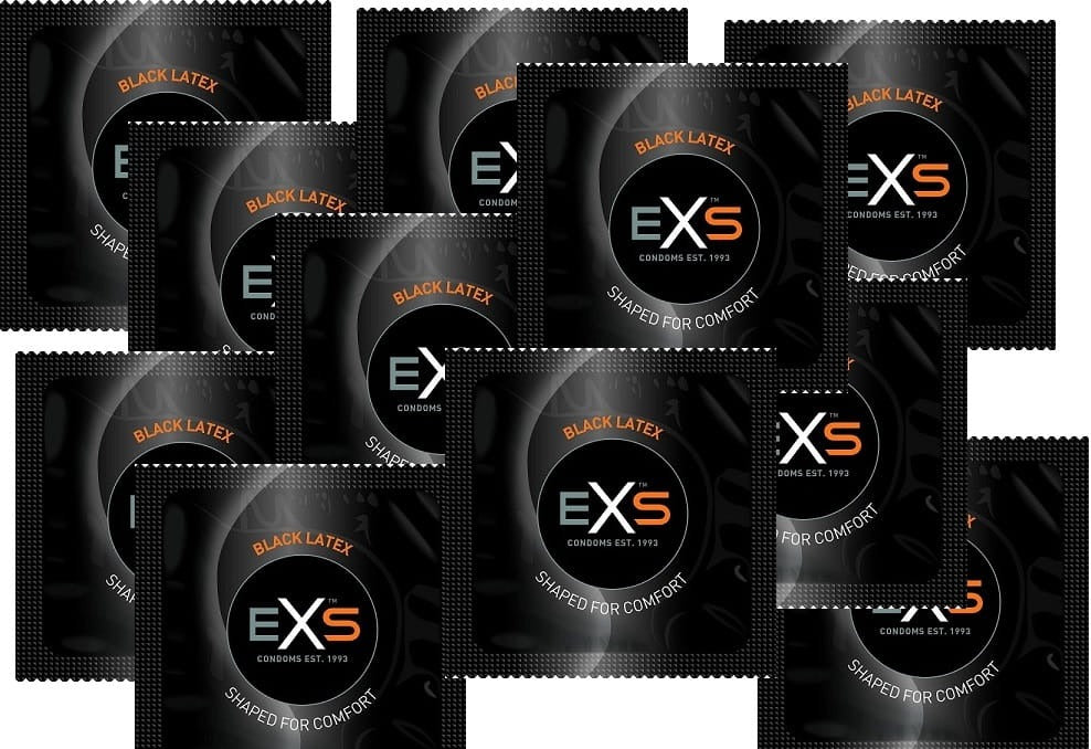 Набір чорних презервативів латексних Exs BLACK (ціна за 10 шт.)