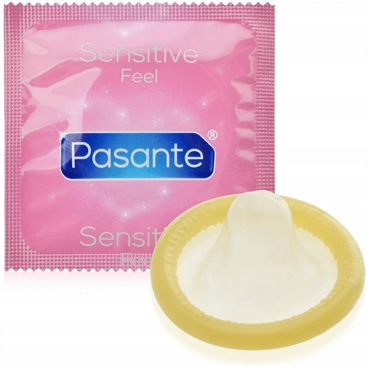Презервативи ультратонкі Pasante Sensitive Feel латексні (ціна за 6 шт.)