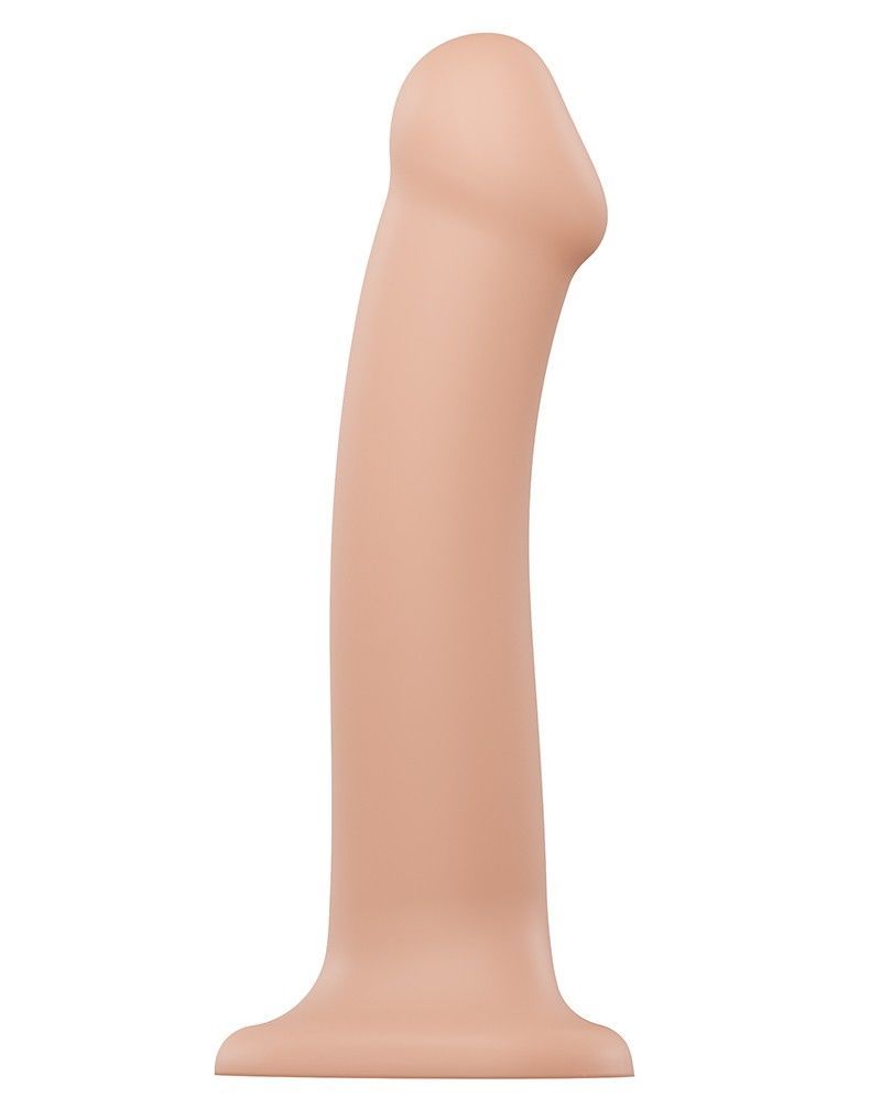 Насадка для страпону Strap-On-Me Dual Density Dildo Flesh L, діаметр 3,7 см, двошарова, гнучкий | Strap-On-Me (Франція) | купити в Україні | анонімна доставка