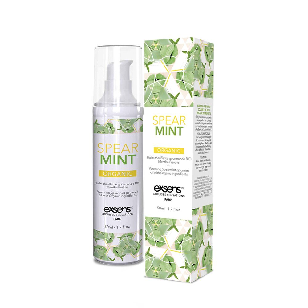 Розпродаж!!! Масажна олія EXSENS Organic Spear Mint 50мл (термін 07.2026)