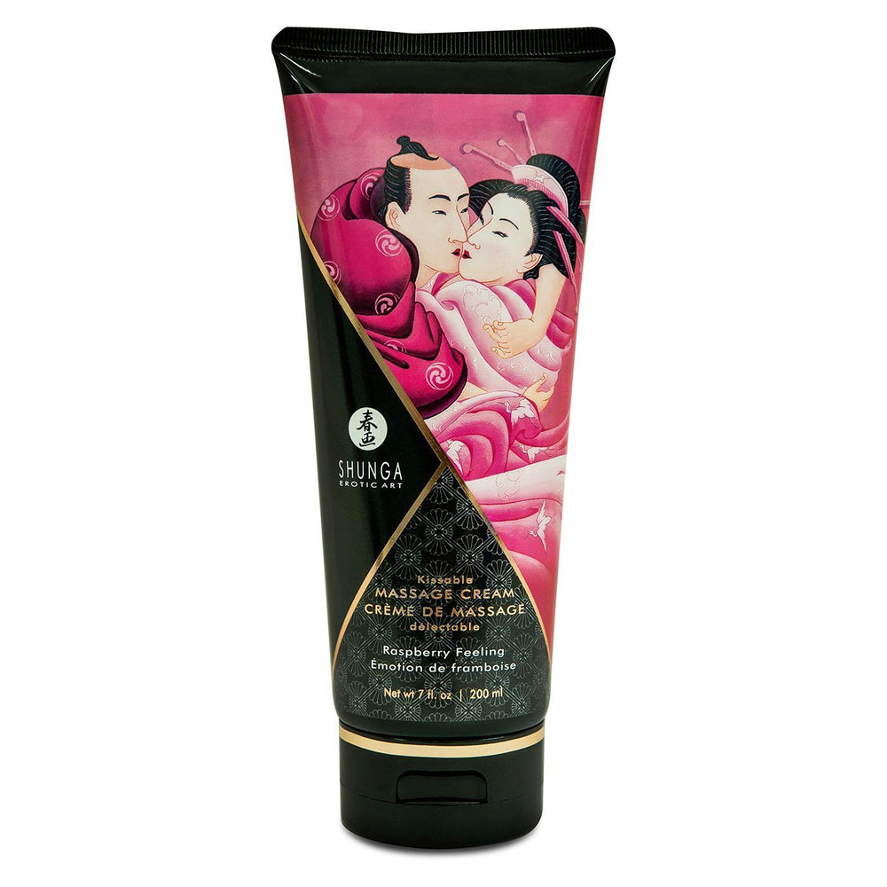 Їстівний масажний крем Shunga Kissable Massage Cream – Raspberry Feeling