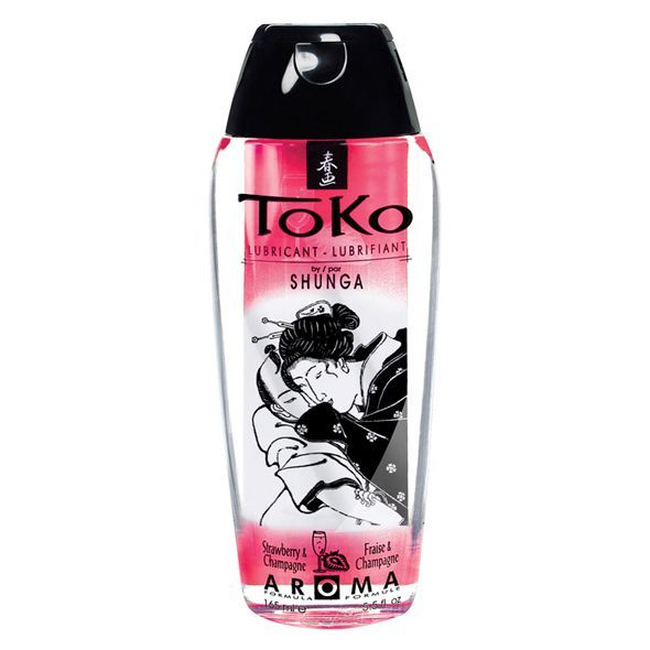 Лубрикант на водній основі Shunga Toko AROMA – Sparkling Strawberry Wine, не містить цукру