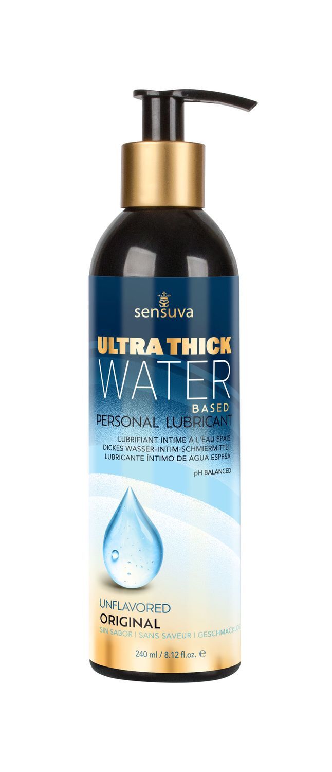 Густа змазка Sensuva Ultra-Thick Water-Based (240 мл) на водній основі — інтим товари DicKing Shop