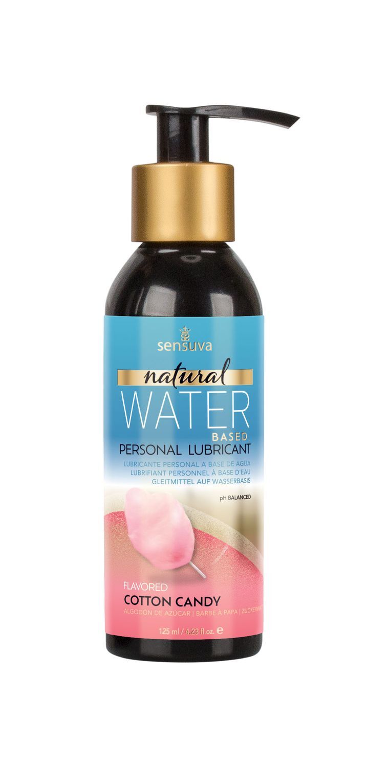 Змазка на водній основі Sensuva Natural Water-Based Cotton Candy без гліцерину і парабенів