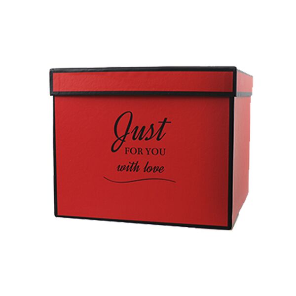 Подарункова коробка Just for you червона, M - 19,5 х19, 5х16, — інтим товари DicKing Shop