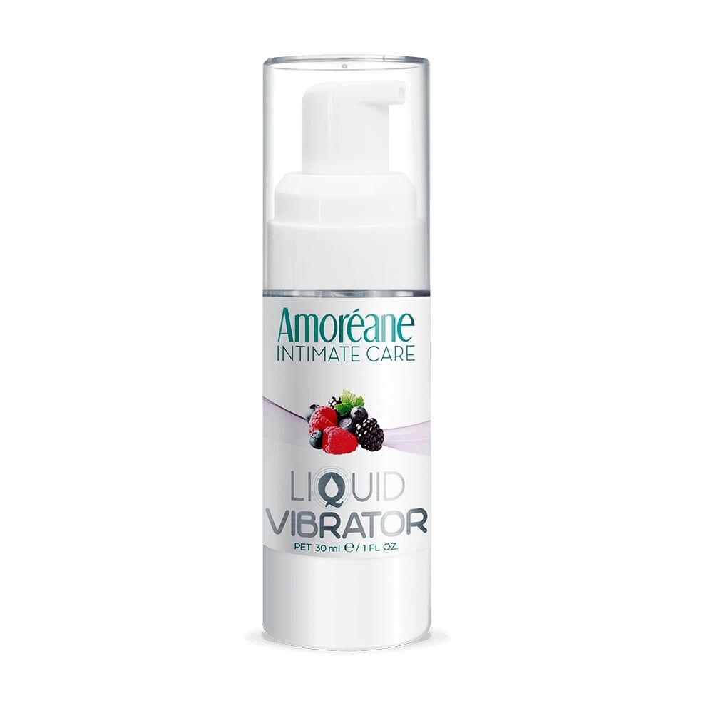 Лубрикант з ефектом вібрації Amoreane Med Liquid Vibrator Berries (30 — лубрикант купити Україна