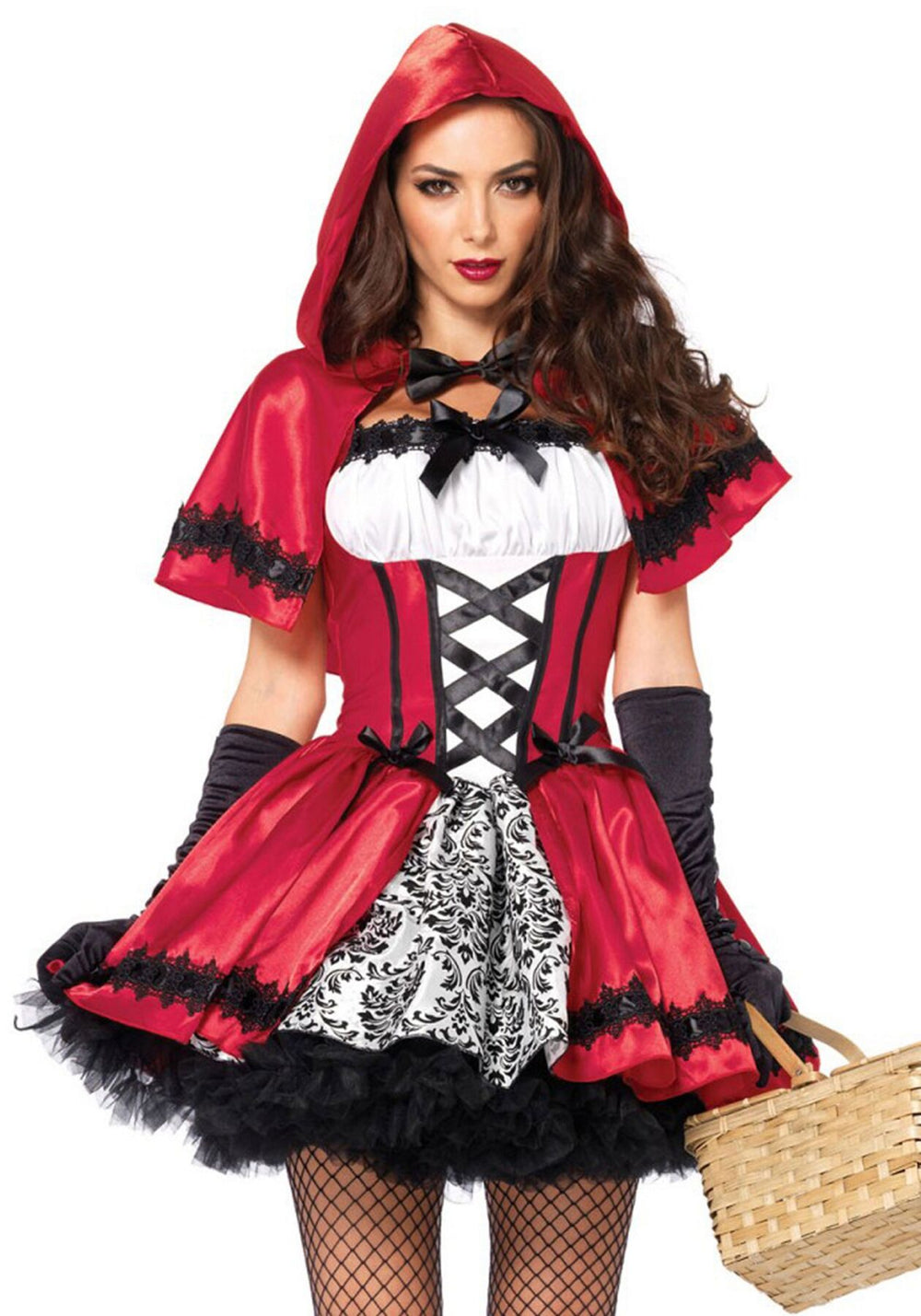 Еротичний костюм Червоної шапочки Leg Avenue Gothic Red Riding Hood L, сукня, накидка