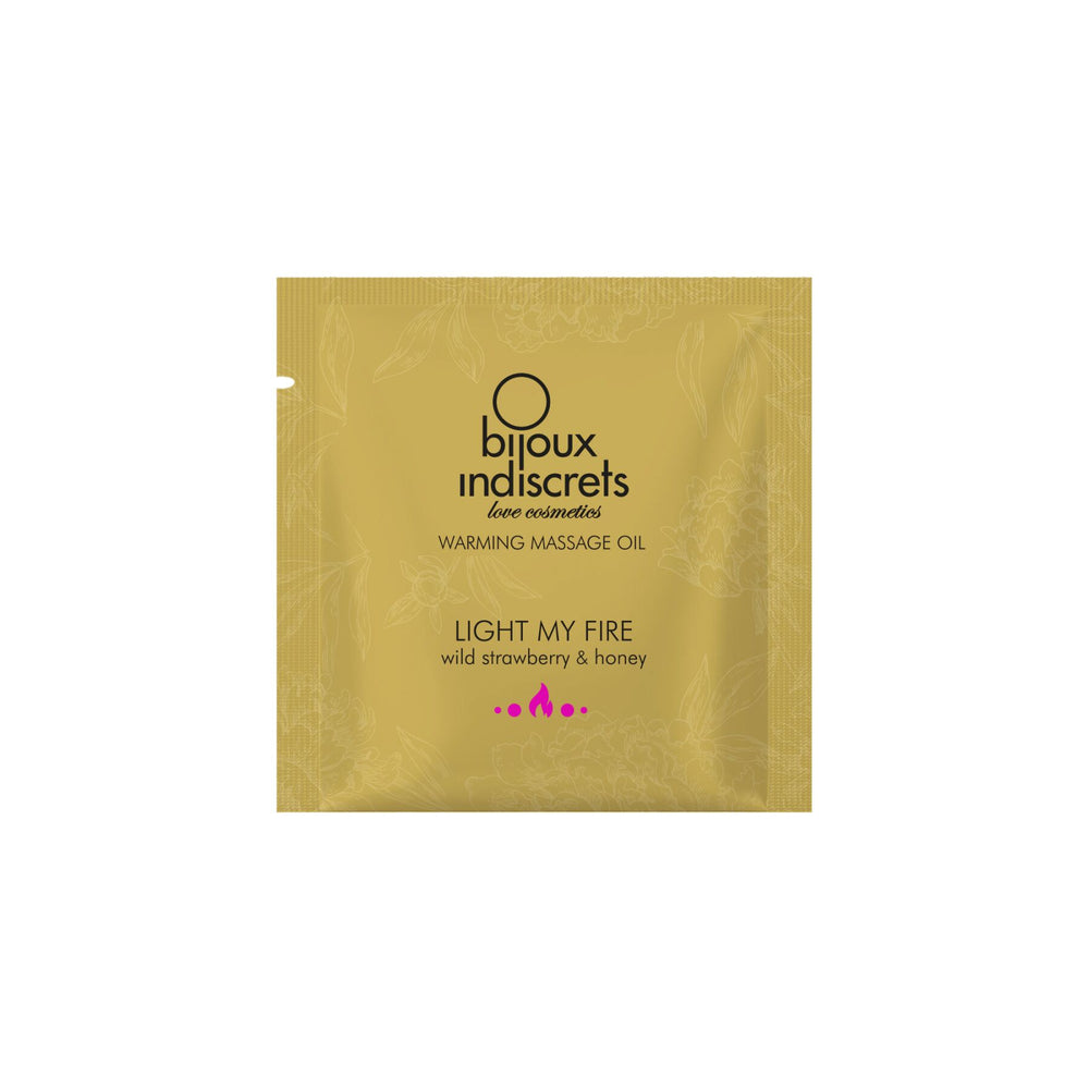 Пробник масажної олії Bijoux Indiscrets Light my Fire – Wild Strawberry & Honey