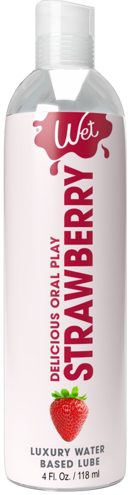 Розпродаж!!! Лубрикант на водній основі Wet Oral Play Strawberry 118 мл (термін 05.02.2026)