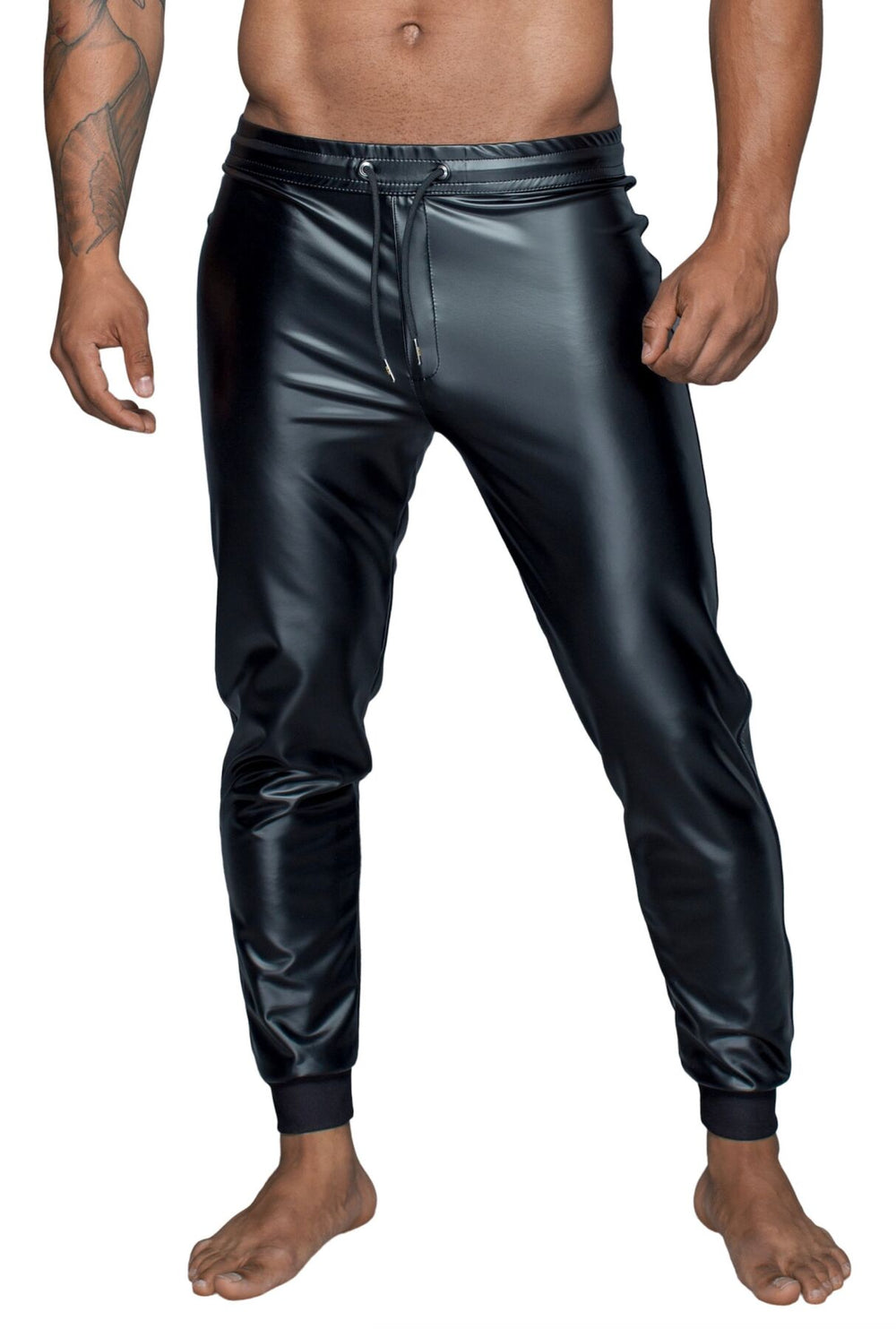 Чоловічі трегінси Noir Handmade H063 Powerwetlook treggings, XXL, мокрий ефект