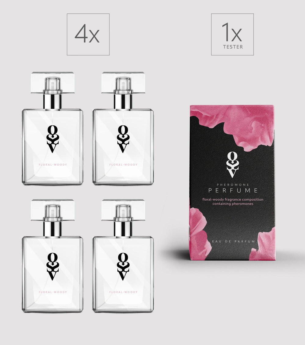 Obsessive Floral - Woody Set: Tester + 4 Perfumes Obsessive Woody 30 ml