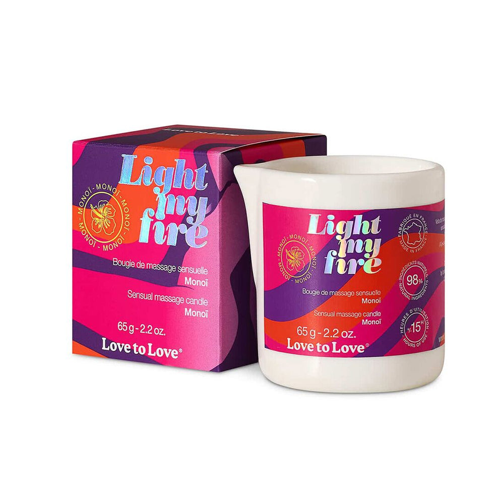 Масажна свічка Love To Love LIGHT MY FIRE Monoi
