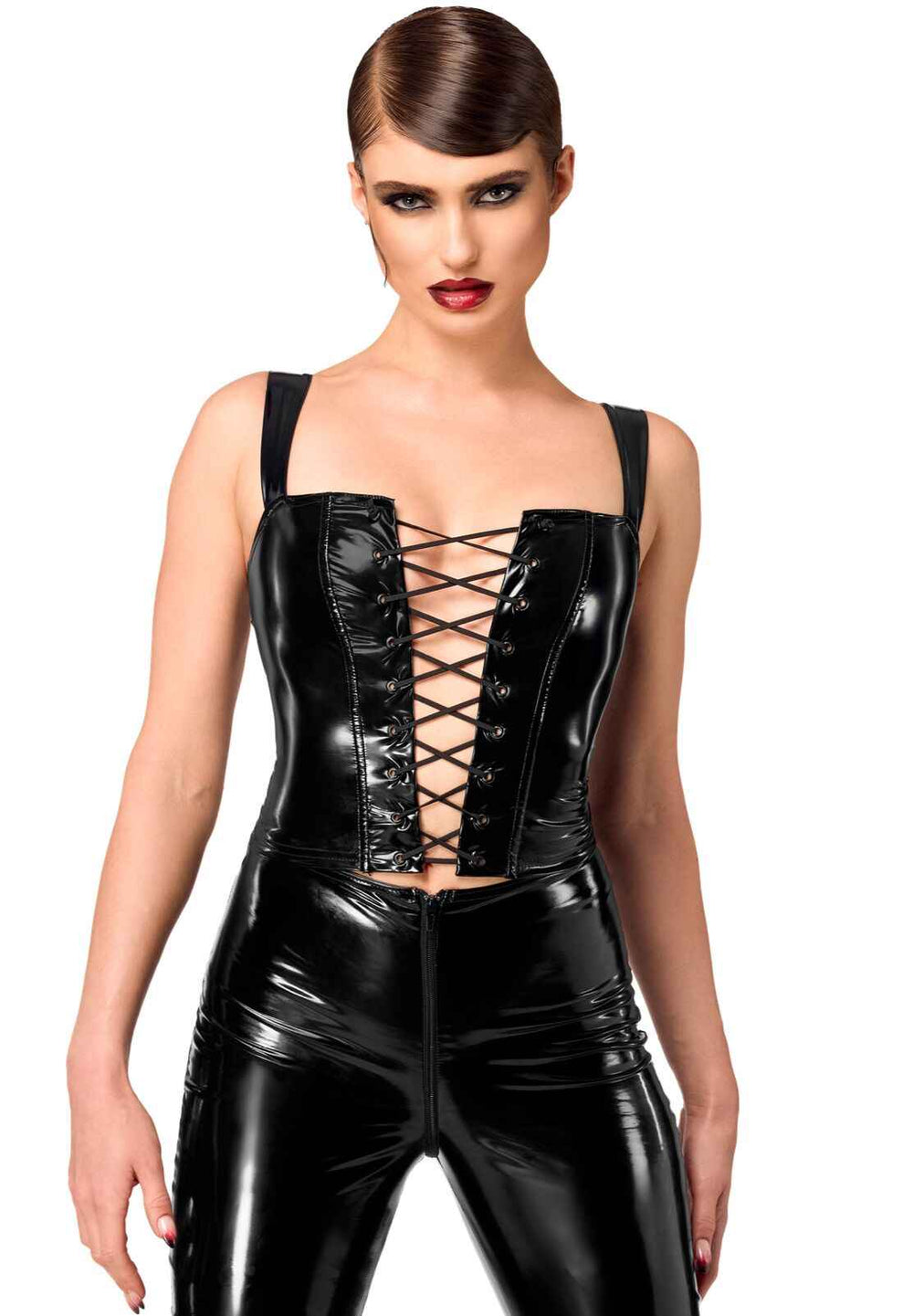 Корсет Noir Handmade F379 Dominae Frontbind PVC Corset Top L
