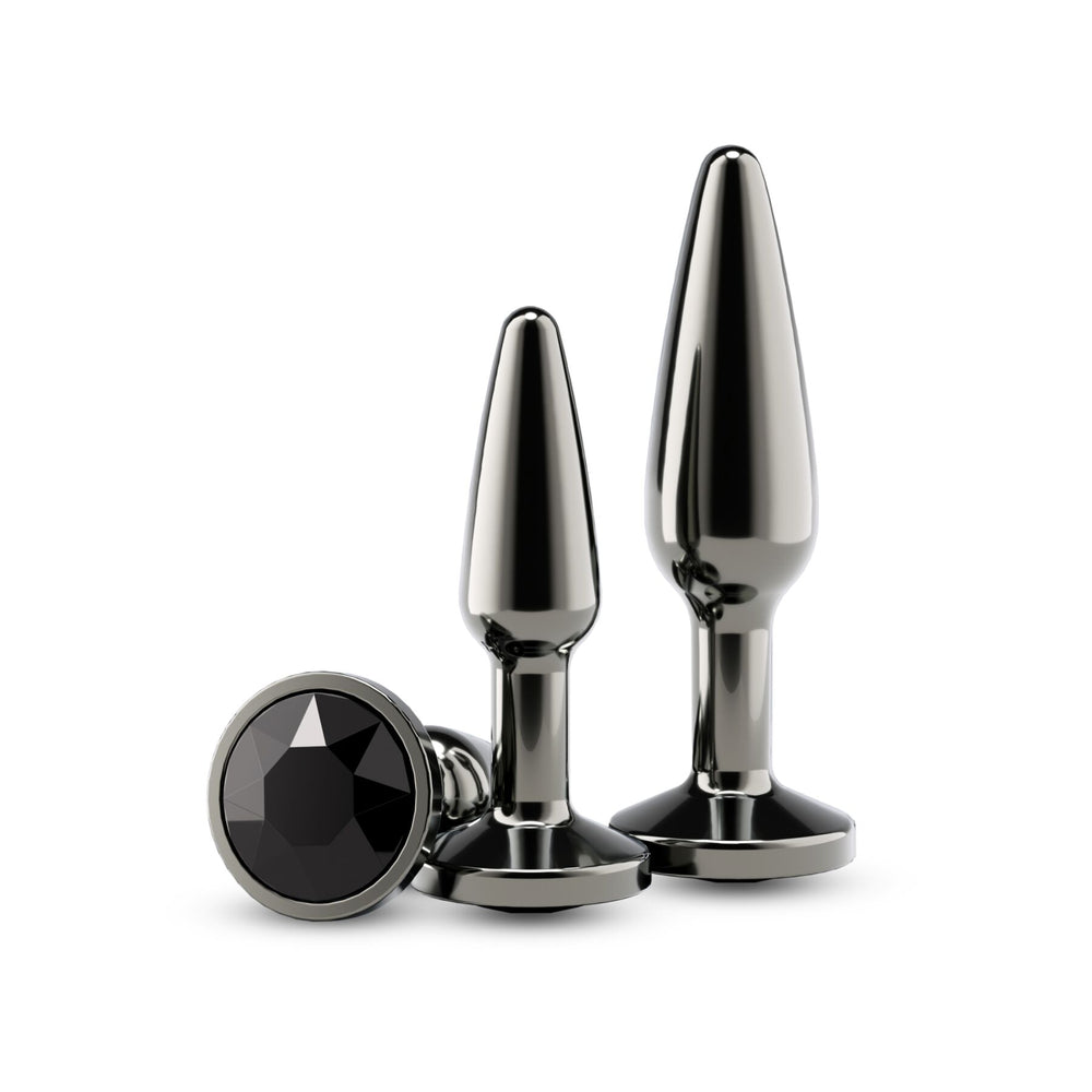 Набір анальних пробок NS Novelties Rear Assets - Tapered Trainer Kit - Gunmetal - Black