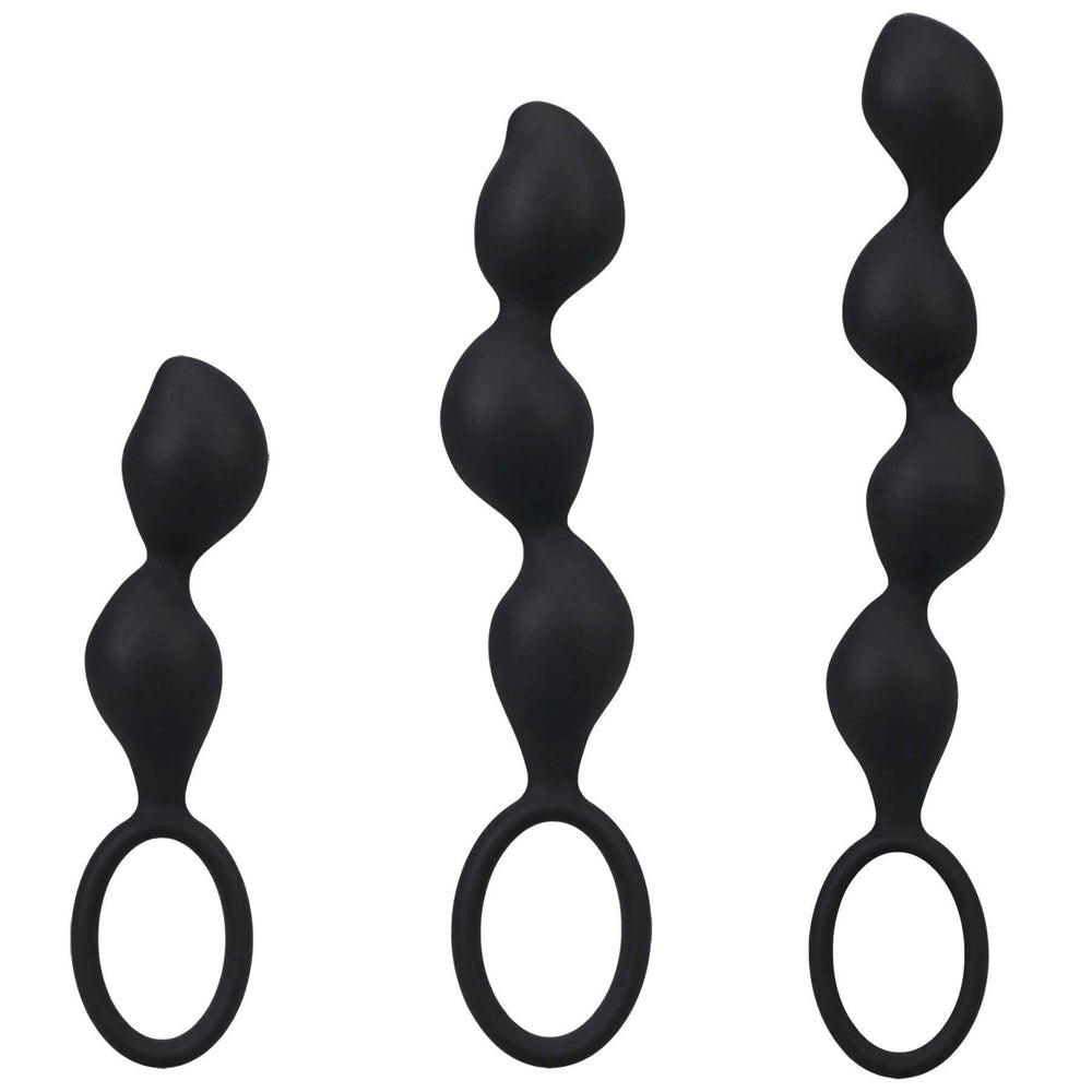 Набір анальних іграшок Doc Johnson Mood Naughty Contour Beads Trainer Set