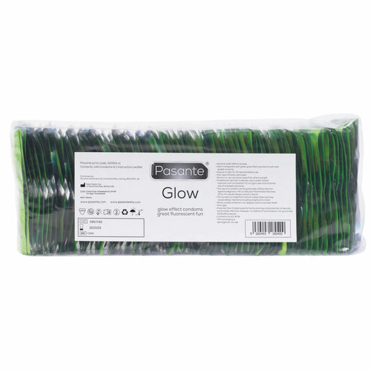 Презервативи люмінесцентні Pasante Glow латексні (ціна за упаковку, 144 шт)
