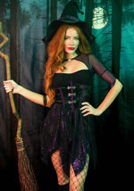 Костюм відьми Leg Avenue Mystical Witch XL, сукня, капелюх