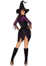 Костюм відьми Leg Avenue Mystical Witch XL, сукня, капелюх