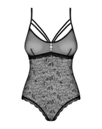 Мереживне боді з доступом Obsessive 818-TED-1 teddy XS/S, чорне