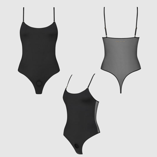 Боді з фіксацією ділдо Strap-On-Me Harness Body Signature - M - Black