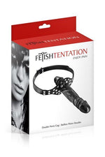 Кляп з подвійним фалоімітатором Fetish Tentation Double Penis Gag (м'ята упаковка!!!)