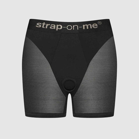 Шорти з фіксацією ділдо Strap-On-Me Harness Lingerie Halo - S - Black