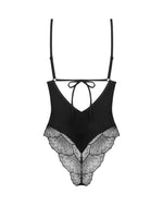 Тедді Obsessive Lobellis teddy, M/L, чорне, ліф з м’якою чашкою, відкрита спина, низ-стрінги