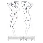 Комплект білизни під латекс Passion CAPRI SET L/XL, black, міні-бікіні, стрінги, пояс для панчіх