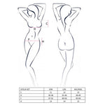 Комплект білизни Passion OFELIA SET OpenBra S/M, white, стрінги, відкритий ліф, широкий пояс