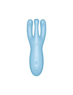 Кліторальний смарт-вібратор Satisfyer Threesome 4 Blue з трьома пальчиками