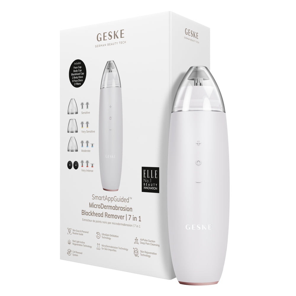 Мікродермабразійний пристрій для видалення чорних цяток GESKE MicroDermabrasion Blackhead Remover 7в1 starlight