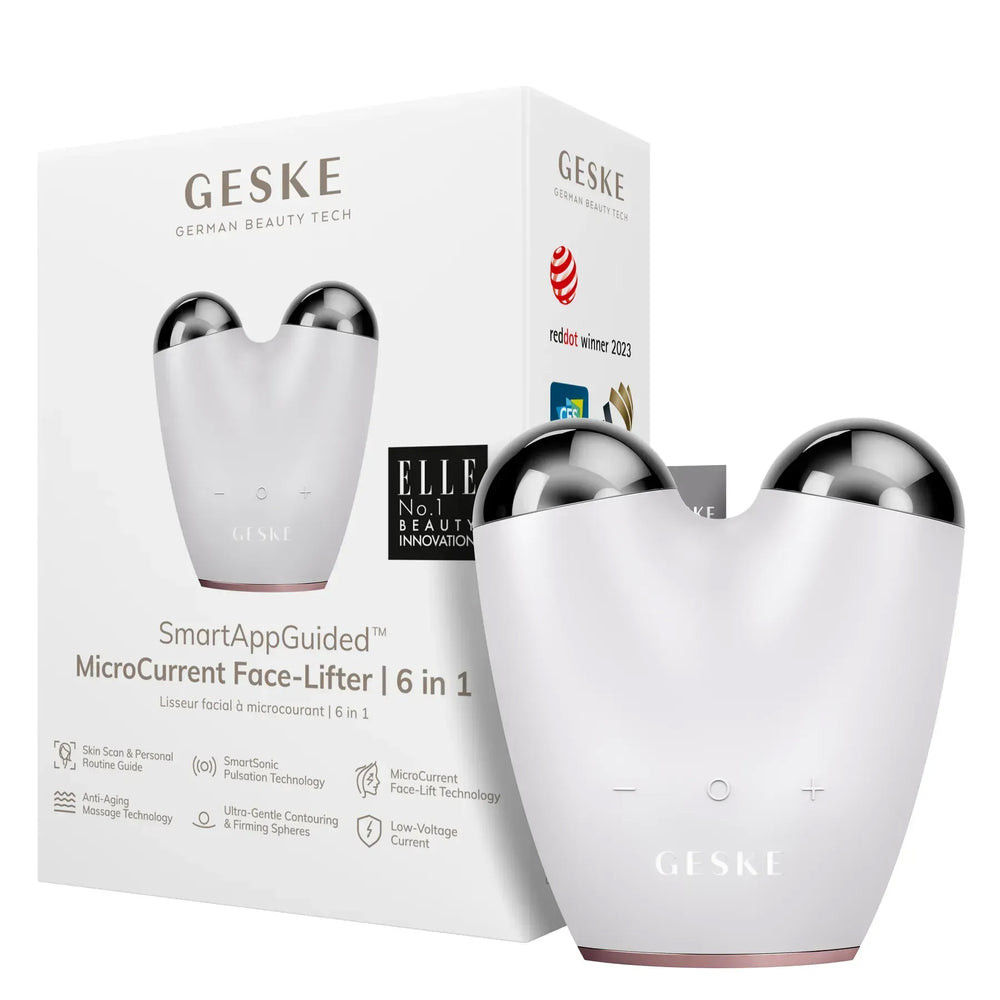 Мікрострумовий підтягувач шкіри обличчя GESKE MicroCurrent Face-Lifter 6в1 starlight