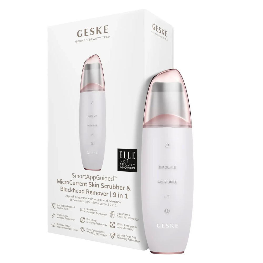 Мікрострумовий скрабер для шкіри та усунення чорних точок GESKE MicroCurrent Skin Scrubber&Blackhead Remover 9в1 starlight