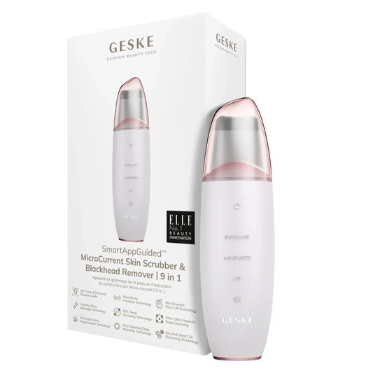 Мікрострумовий скрабер для шкіри та усунення чорних точок GESKE MicroCurrent Skin Scrubber&Blackhead Remover 9в1 starlight