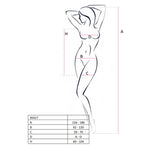 Бодістокінг Passion BS027 white, сукня-сітка на бретелях, дуже відверта