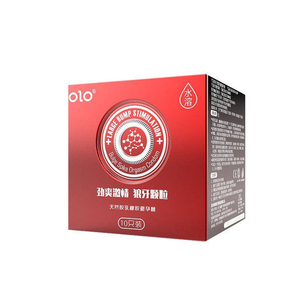 Презервативи OLO Large Bump Stimulation, з великими ребрами