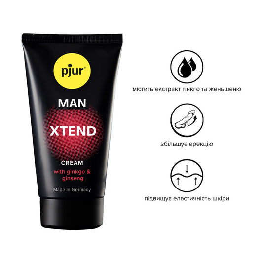 Крем-стимулятор для пеніса pjur MAN Xtend Cream, з екстрактами гінкго та женьшеню