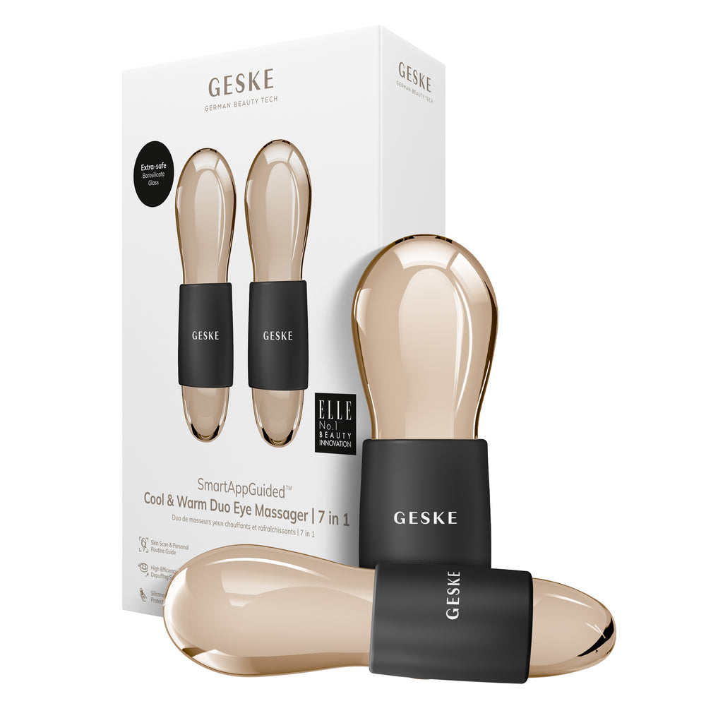 Подвійний масажер для очей GESKE Cool&Warm Duo Eye Massager 7в1 gray