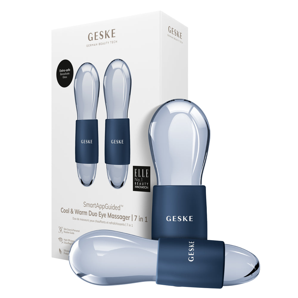 Подвійний масажер для очей GESKE Cool&Warm Duo Eye Massager 7в1 midnight