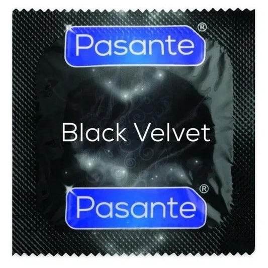 Презервативи чорного кольору Pasante Black Velvet латексні (ціна за 6 шт.)