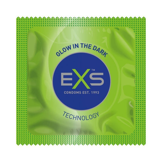 Презервативи, що світяться в темряві EXS Glowing веганські (ціна за 5 шт.)