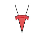 Боді з високим вирізом стегна Passion Exclusive AKITA BODY S/M, red