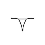 Трусики мереживні з доступом Passion Exclusive VIOLANTE THONG S/M, black