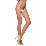 Еротичні колготки Passion TIOPEN 006 1/2 (30 den), beige, з вирізом, імітація трусиків