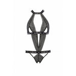 Напівпрозоре боді з вирізами Passion Exclusive Mirajane Body black XXL/XXXL, black