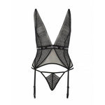 Напівпрозорий корсет Passion Exclusive MIRAJANE CORSET S/M, black