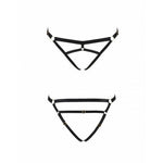 Трусики-стрінги зі стреп Passion Exclusive KELIS THONG S/M, black