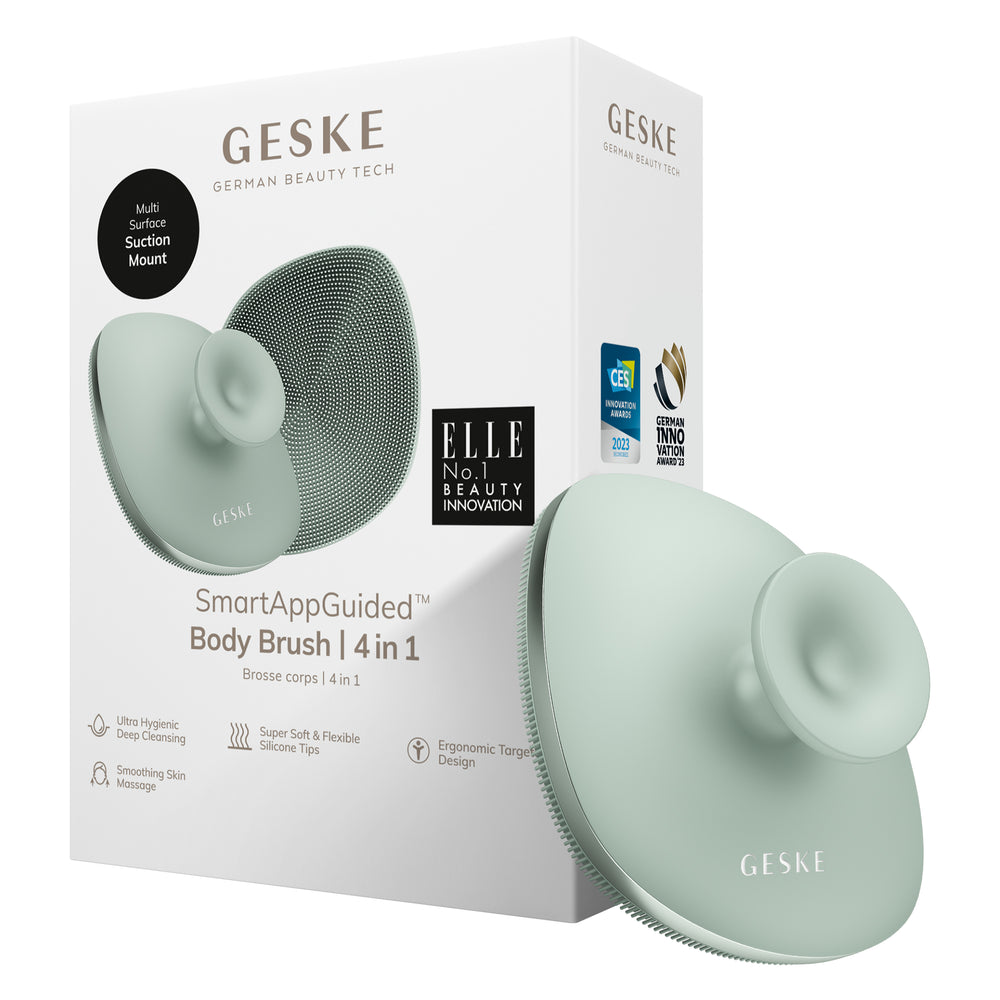 Щітка для тіла GESKE Body Brush metal 4в1 green