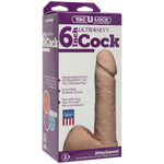 Фалоімітатор Doc Johnson Vac-U-Lock - 6 Inch ULTRASKYN Cock White, діаметр 4,3 см