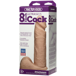 Фалоімітатор Doc Johnson Vac-U-Lock - 8 Inch ULTRASKYN Cock White, діаметр 5,1 см
